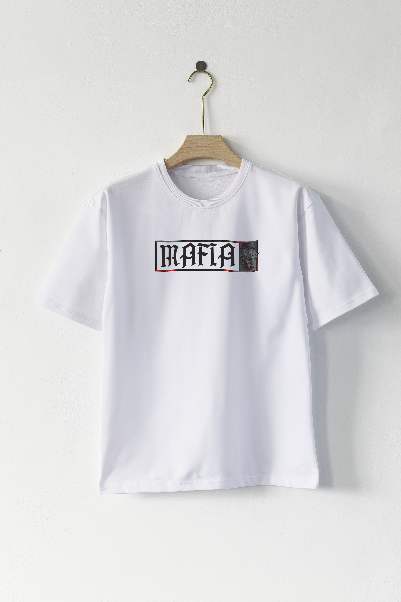 Oversized Unisex -  Cotton Printed  (White)